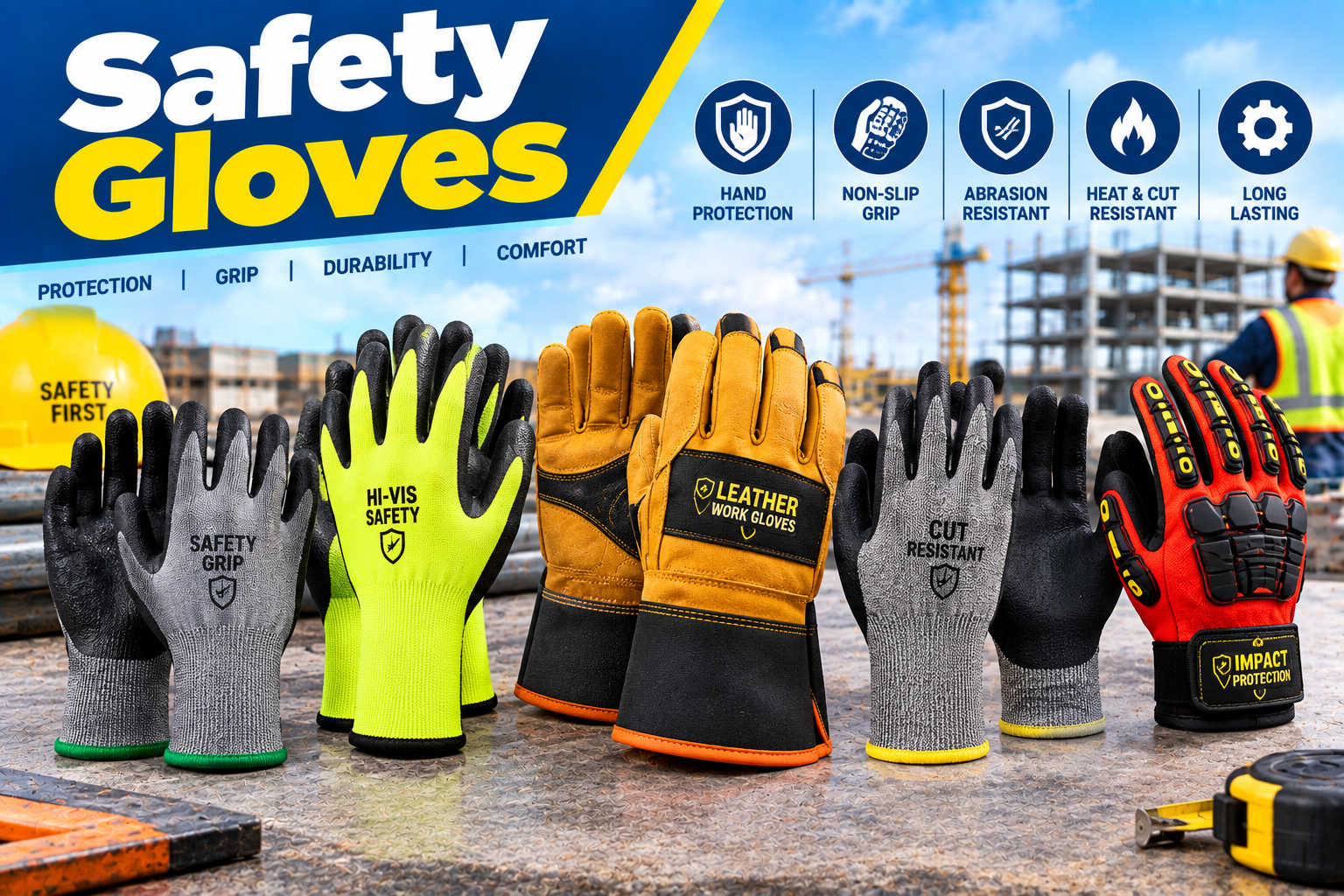 Safety Gloves supplier exporter and stockiest in uae