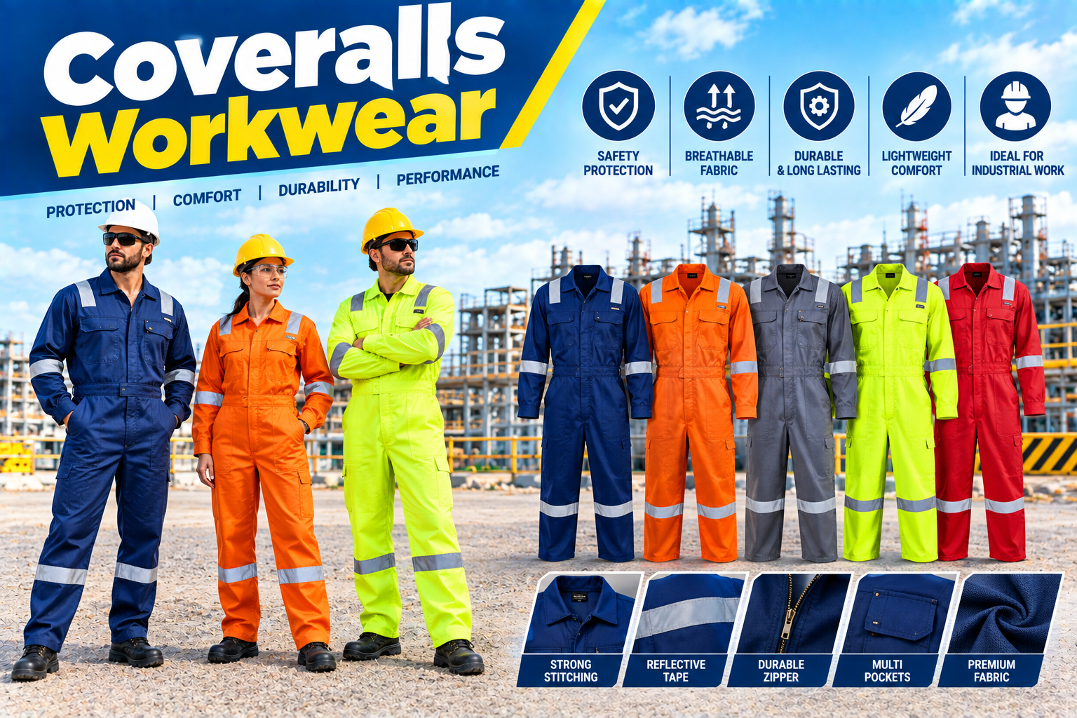 Coveralls supplier and stockiest exporter in uae
