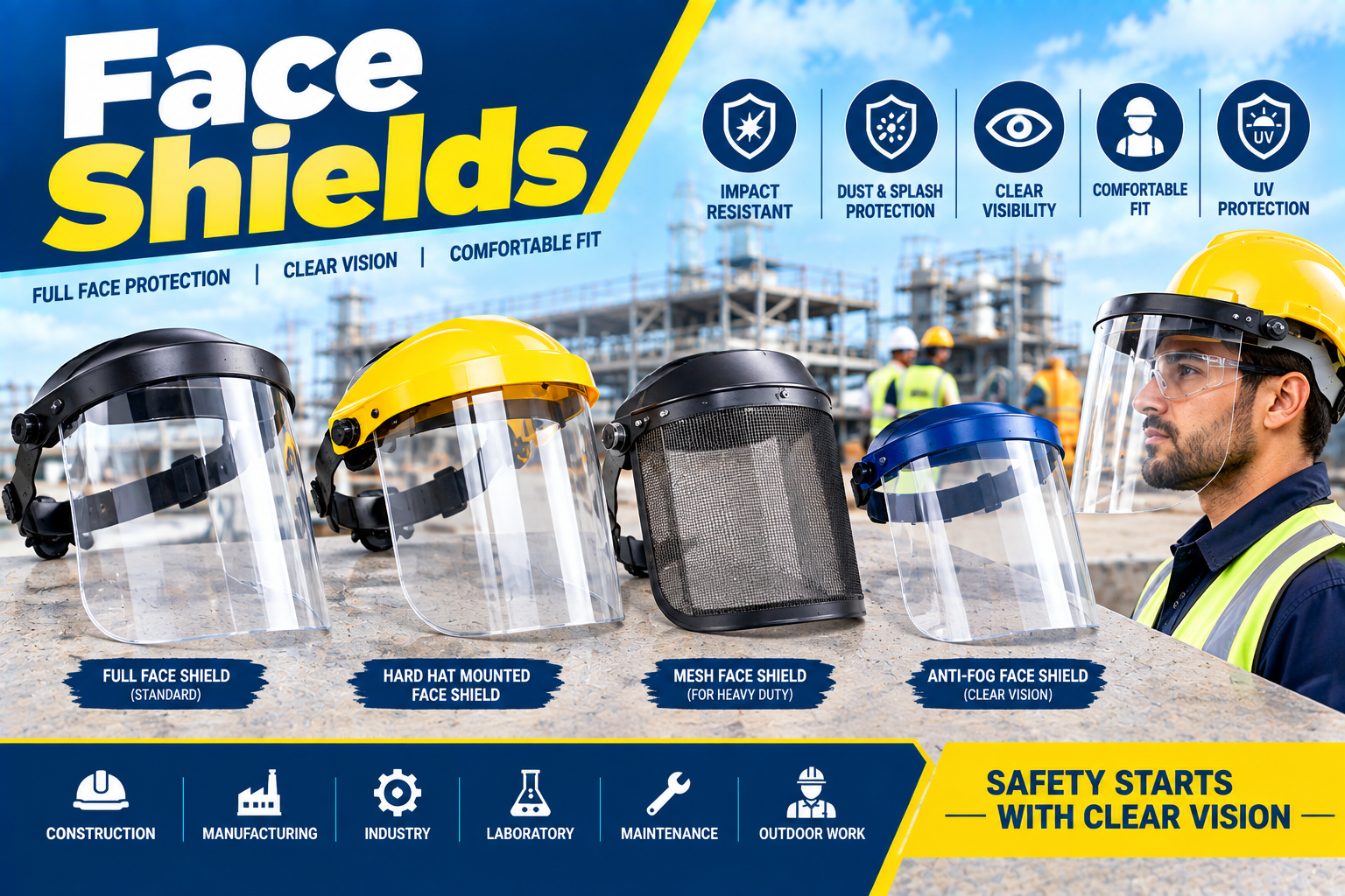 Face Shields stockiest supplier and exporter in uae