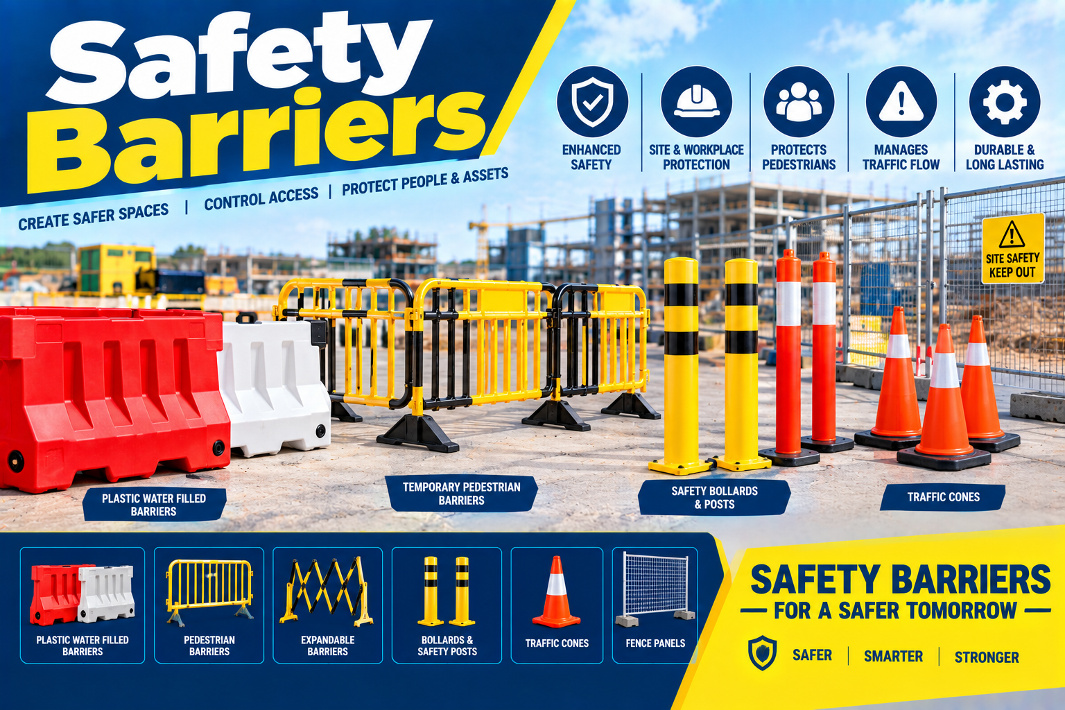 Safety Barriers stockiest and exporter in uae
