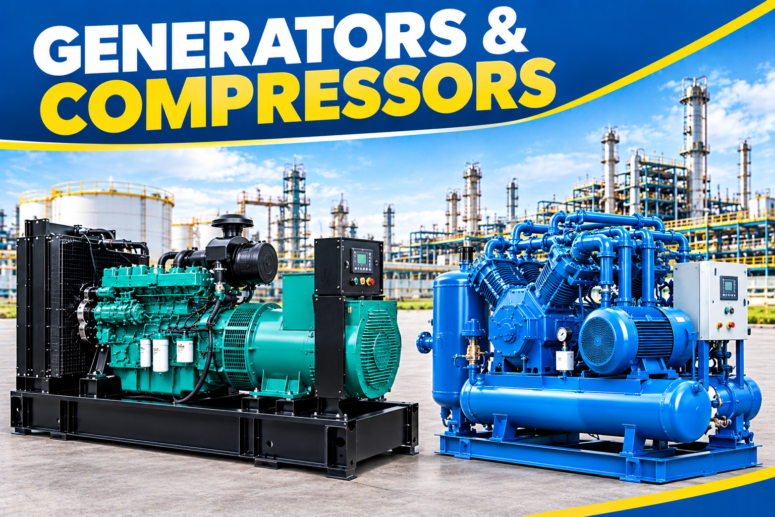 GENERATORS & COMPRESSORS exporter in uae
