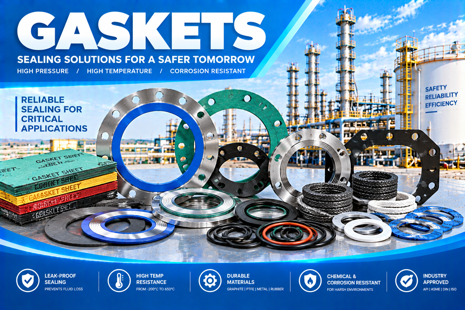 Industrial Gaskets Sealing supplier in uae
