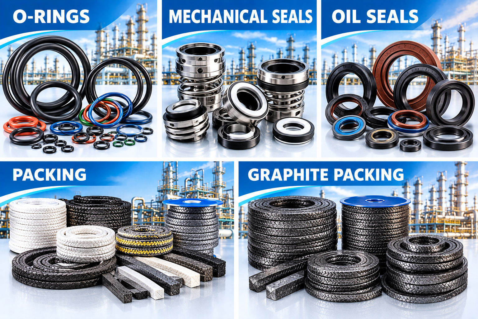 O-Rings/Mechanical Seals/Oil Seals/Packing/Graphite Packing